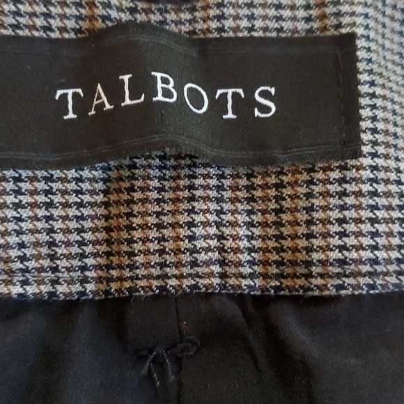 Talbots,  wool blend houndstooth trousers - Picture 6 of 8